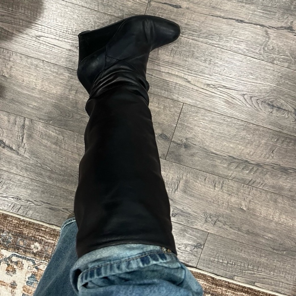 Stuart Weitzman Leather wedge boots